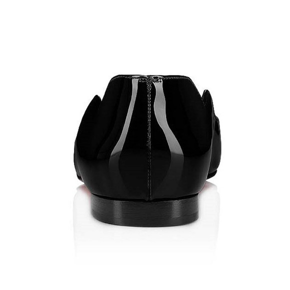 Christian Louboutin Hot Chickita Flat Black Patent Leather Ballet Ballerina 41 - Picture 10 of 12